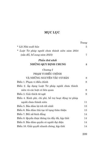  Luật Tư Pháp Người Chưa Thành Niên Năm 2024 (Sửa Đổi, Bổ Sung Năm 2025) - Quốc hội 