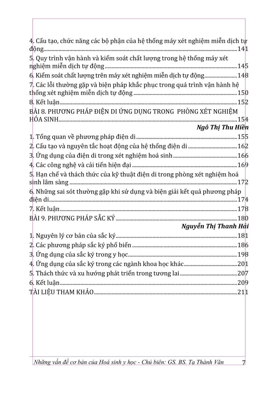 Những Vấn Đề Cơ Bản Của Hóa Sinh Y Học (Giáo Trình Đào Tạo Sau Đại Học) - GS.BS. Tạ Thành Văn