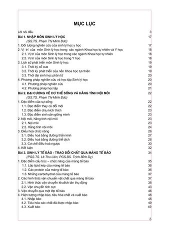  Sinh Lý Y Học - Sách Đào Tạo Bác Sĩ Đa Khoa - GS.TS. Phạm Thị Minh Đức 