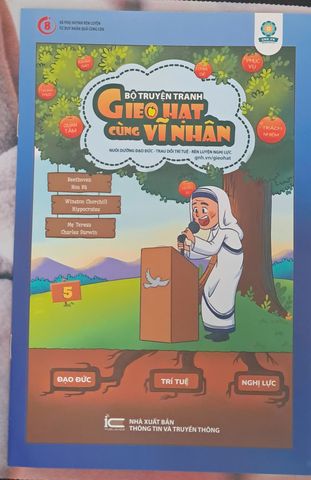  Bộ Truyện Tranh Gieo Hạt Cùng Vĩ Nhân - Cty TNHH GD Giác Ngộ - Cộng đồng Sống Tử Tế 