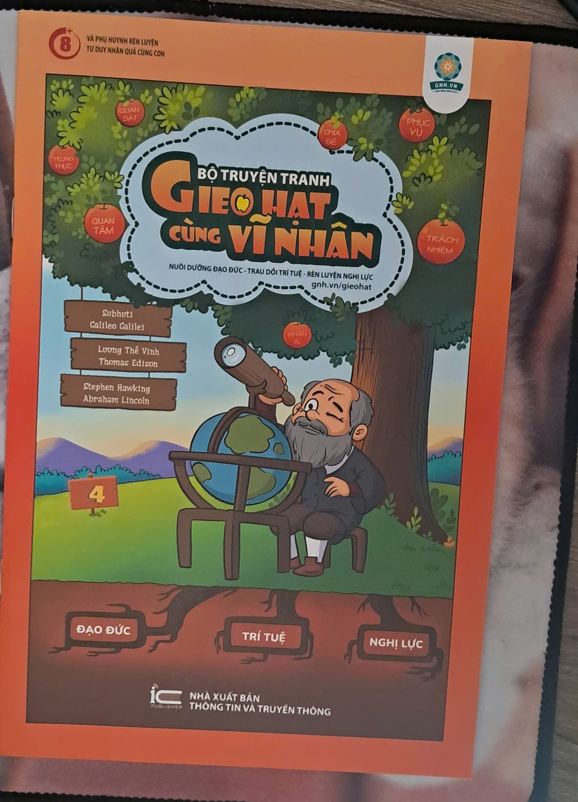 Bộ Truyện Tranh Gieo Hạt Cùng Vĩ Nhân - Cty TNHH GD Giác Ngộ - Cộng đồng Sống Tử Tế