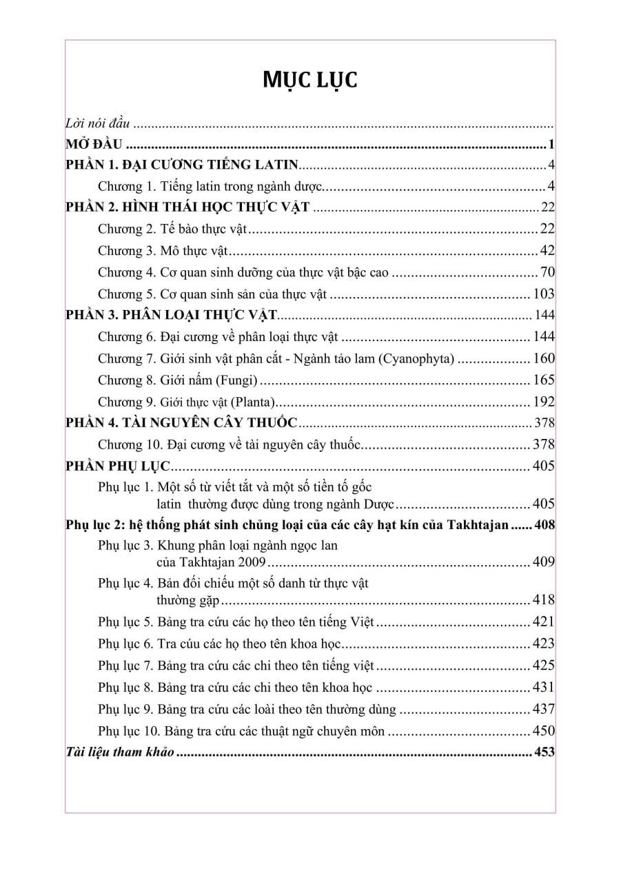 Thực Vật Dược 2025 - PGS.TS. Trần Văn Ơn – TS. Hoàng Quỳnh Hoa