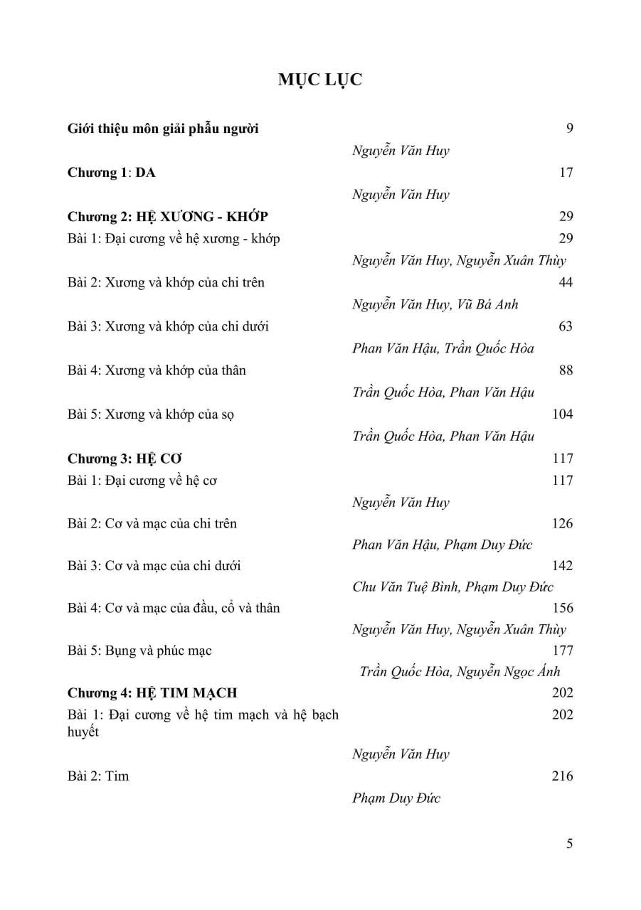 Giải Phẩu Người - Nguyễn Văn Huy (CB) - ĐH Y Hà Nội - Bộ Môn Giải Phẫu