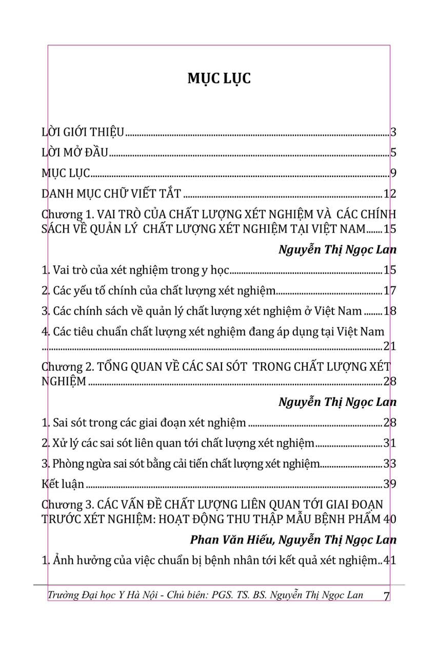 Những Vấn Đề Chất Lượng Xét Nghiệm Hoá Sinh - Miễn Dịch Trong Thực Hành Lâm Sàng - PGS.TS.BS. Nguyễn Thị Ngọc Lan