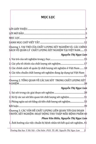  Những Vấn Đề Chất Lượng Xét Nghiệm Hoá Sinh - Miễn Dịch Trong Thực Hành Lâm Sàng - PGS.TS.BS. Nguyễn Thị Ngọc Lan 