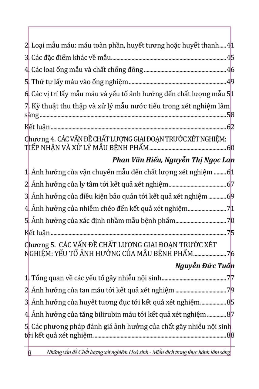 Những Vấn Đề Chất Lượng Xét Nghiệm Hoá Sinh - Miễn Dịch Trong Thực Hành Lâm Sàng - PGS.TS.BS. Nguyễn Thị Ngọc Lan
