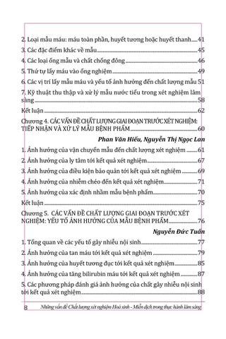  Những Vấn Đề Chất Lượng Xét Nghiệm Hoá Sinh - Miễn Dịch Trong Thực Hành Lâm Sàng - PGS.TS.BS. Nguyễn Thị Ngọc Lan 