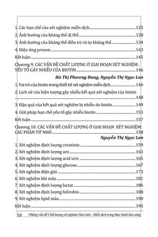  Những Vấn Đề Chất Lượng Xét Nghiệm Hoá Sinh - Miễn Dịch Trong Thực Hành Lâm Sàng - PGS.TS.BS. Nguyễn Thị Ngọc Lan 