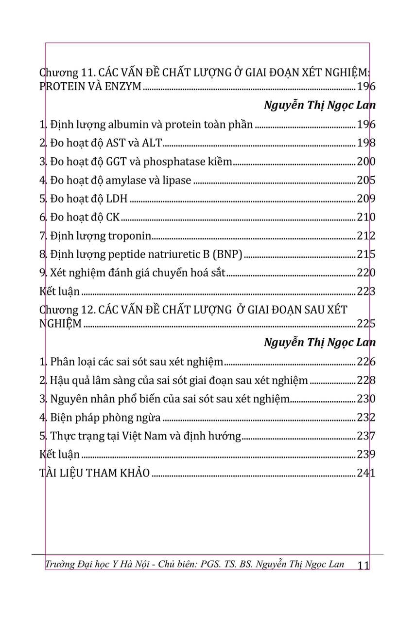 Những Vấn Đề Chất Lượng Xét Nghiệm Hoá Sinh - Miễn Dịch Trong Thực Hành Lâm Sàng - PGS.TS.BS. Nguyễn Thị Ngọc Lan