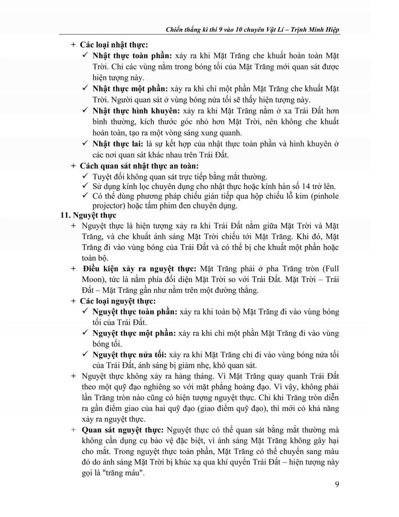 Chiến Thắng Kì Thi 9 Vào 10 Chuyên Vật Lí - Tập 3 - Trịnh Minh Hiệp