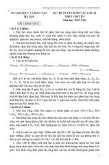 Chinh Phục Đề Thi 9 Vào 10 Chuyên Hóa Học - Lưu Văn Dầu