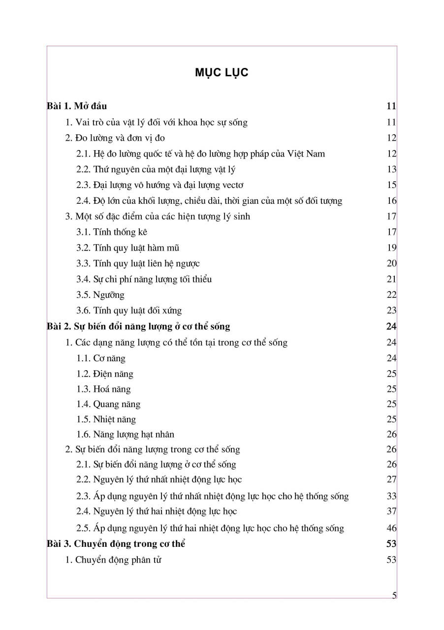 Vật Lý Lý Sinh Y Học - PGS.TSKH. Phan Sỹ An, PGS.TS. Nguyễn Văn Thiện