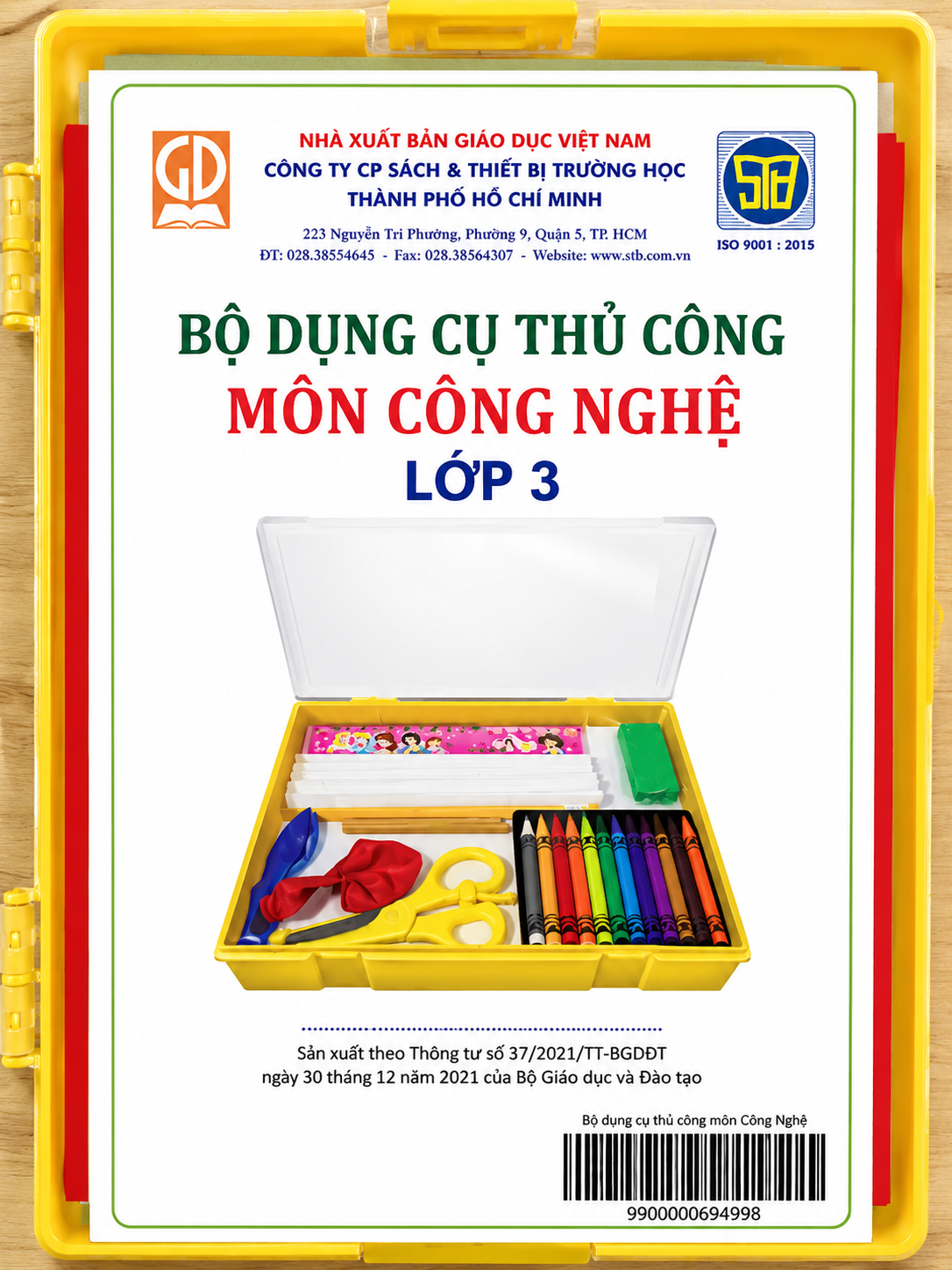 Bộ Dụng Cụ Thủ Công Môn Công Nghệ - Lớp 3 - NXB Giáo Dục