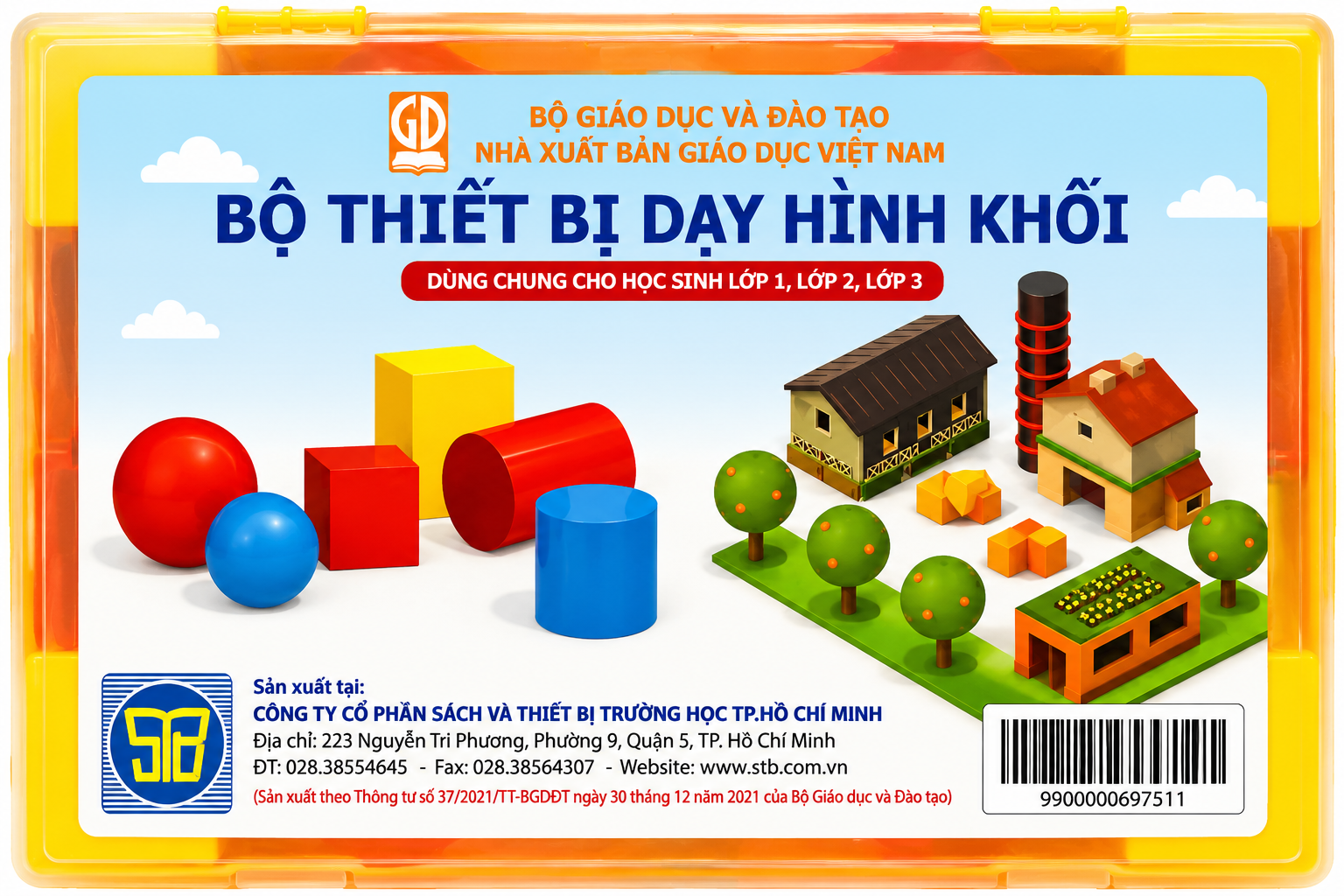 Bộ Thiết Bị Dạy Hình Khối (Dùng Cho Học Sinh Lớp 1, Lớp 2, Lớp 3) - NXB Giáo Dục