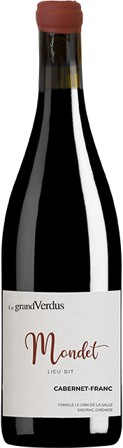 Chateau Le Grand Verdus, Mondet Lieu Dit, Cabernet Franc, Bordeaux