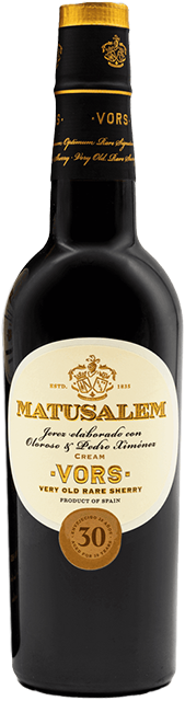Gonzalez Byass, Matusalem Cream Very Old Sweet Oloroso, V.O.R.S 30 Years (75% Palomino, 25% Pedro Ximenez)