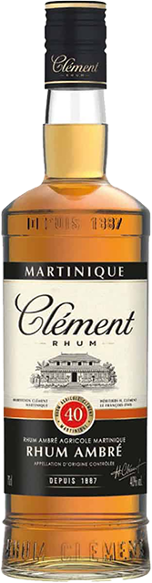 Clement, Rhum Ambre French Caribbean Gold Rhum, Rhum Agricole, Martinique