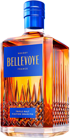 Bellevoye Blue, Blended Malt Whisky de France, Finition Grain Fin, 70cl (les Bienheureux Jean Moueix)