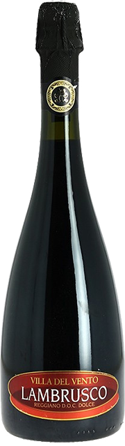 Villa Del Vento, Lambrusco Dolce Y Frizzante Sparkling, Reggiano DOC NV