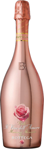 Bottega, Vino dell'Amore, Petalo Manzoni Moscato Spumante Rosato (Sweet)