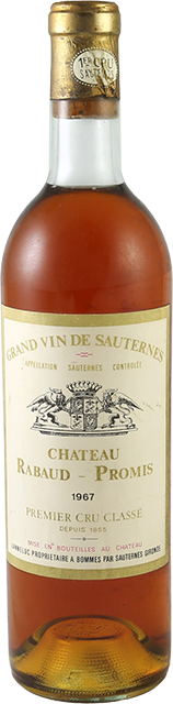Chateau Rabaud Promis, Sauternes 1er Grand Cru Classe 1967
