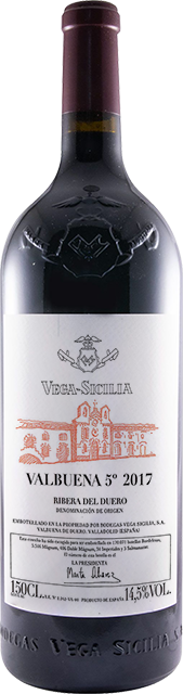 Vega Sicilia, Tinto Valbuena 5°, Ribera del Duero DOC, Magnum 1.5L 2017