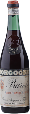 Giacomo Borgogno & Figli, Propri Vigneti Canubbi, Barolo Riserva DOCG 1947