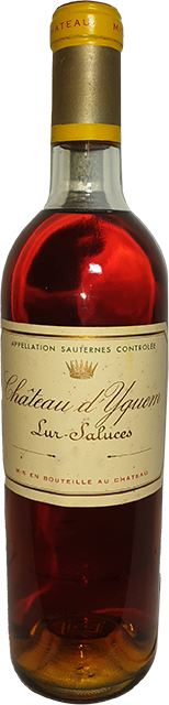Chateau d'Yquem, Sauternes 1er Cru Superior 1970