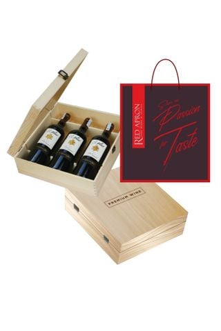 Wooden Box 3btls (Chỉ bán kèm rượu)
