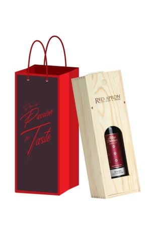 Slide lid Wooden Box 1btl  (Wine purchase required)