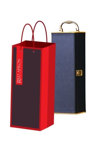 Hộp da xanh 1 chai kèm phụ kiện