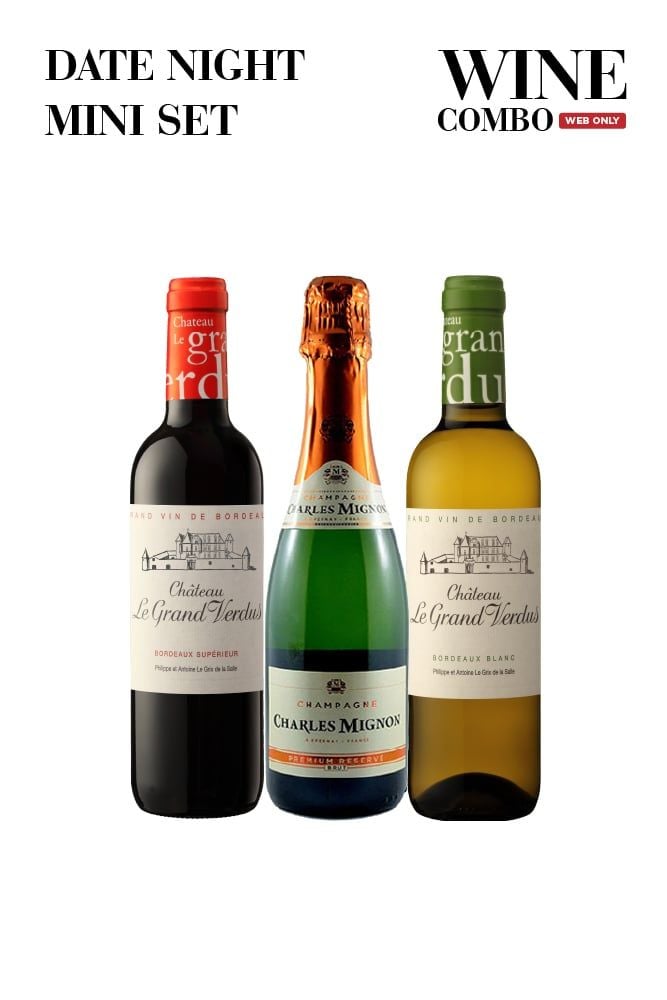 Combo rượu vang - Date Night Mini Set (Chỉ áp dụng trên Website)