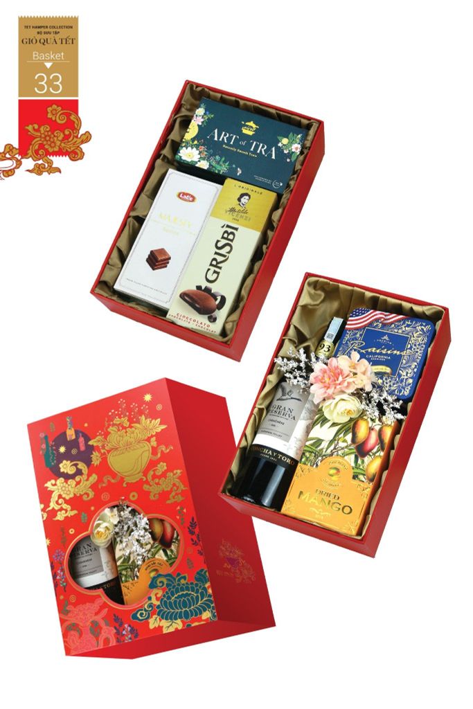 Giỏ quà Tết 2026 - Gift Hamper Basket 33