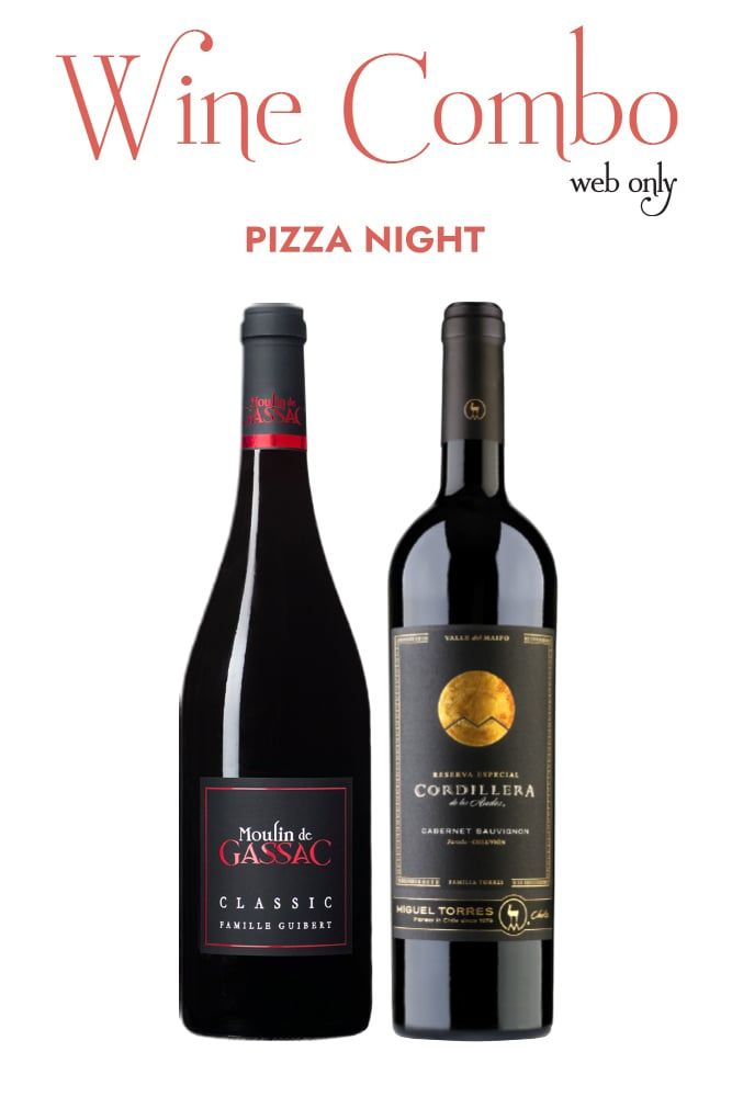 Combo rượu vang - Pizza Night (Chỉ áp dụng trên Website)