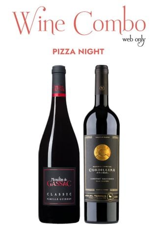 Combo rượu vang - Pizza Night (Chỉ áp dụng trên Website)