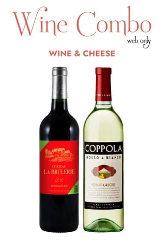 Combo rượu vang - WINE & CHEESE (Chỉ áp dụng trên Website)