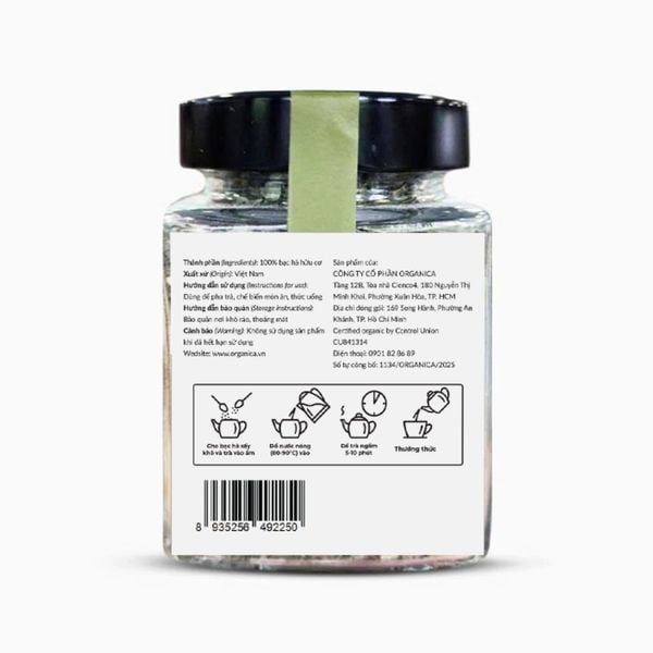  Bạc hà sấy hữu cơ Mùa 10g 