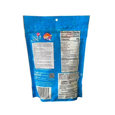  Kẹo mút vị trái cây Zollipops 147g 