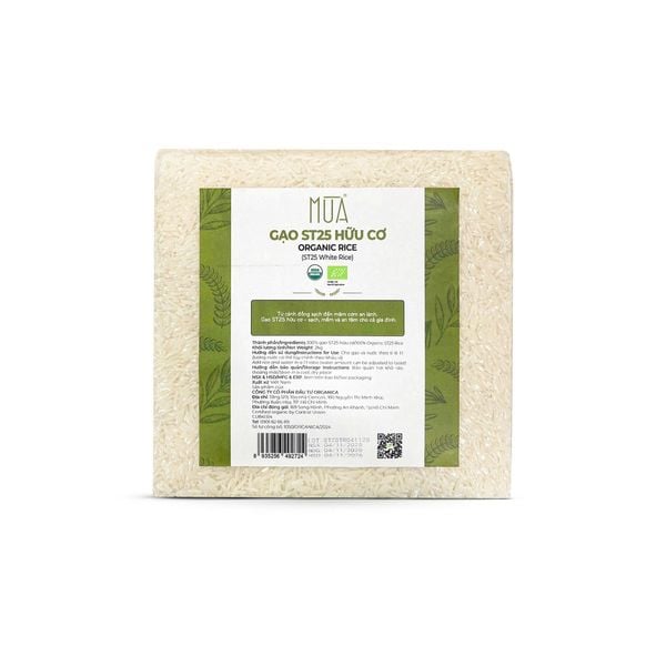  Gạo ST25 hữu cơ Mùa 2kg 