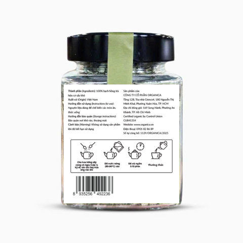  Bạch hồng trà sấy hữu cơ Mùa 15g 