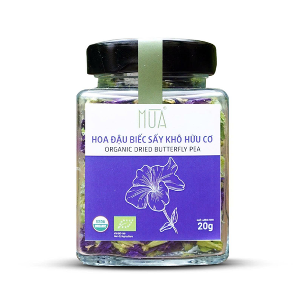  Hoa đậu biếc sấy khô hữu cơ Mùa 20gr 