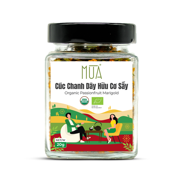  Hoa cúc chanh dây sấy hữu cơ Mùa 20g 