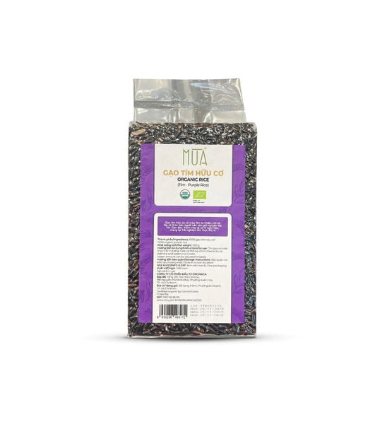  Gạo lứt tím hữu cơ Mùa 500gr 