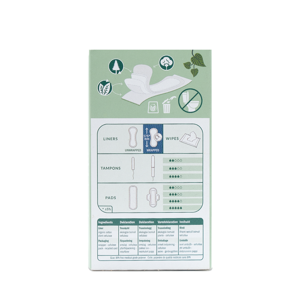  BVS hữu cơ hằng ngày Natracare 16pcs 