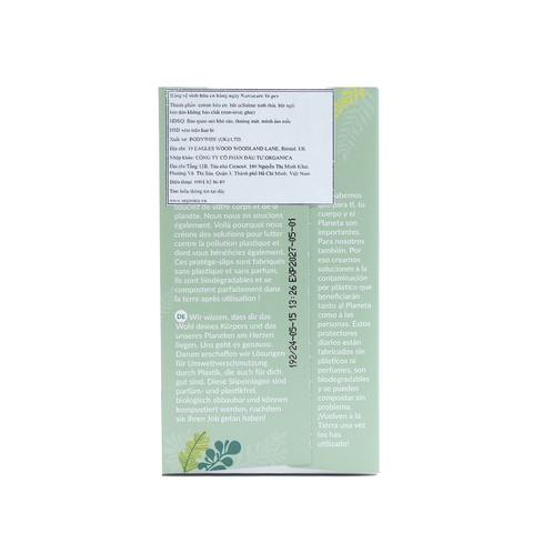  BVS hữu cơ hằng ngày Natracare 16pcs 
