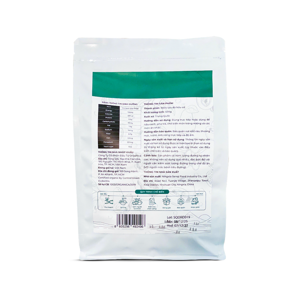  Táo đỏ hữu cơ Sonlanga 500gr 