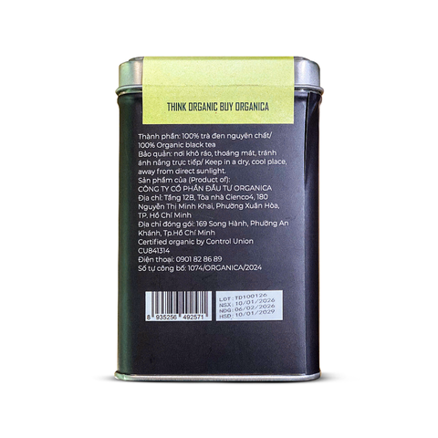  Trà đen hữu cơ Mùa 120gr 