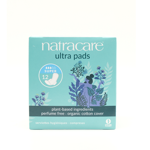  BVS hữu cơ có cánh Ultra Super Pads Natracare 12pcs 