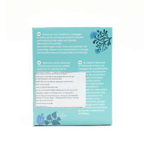  BVS hữu cơ có cánh Ultra Super Pads Natracare 12pcs 
