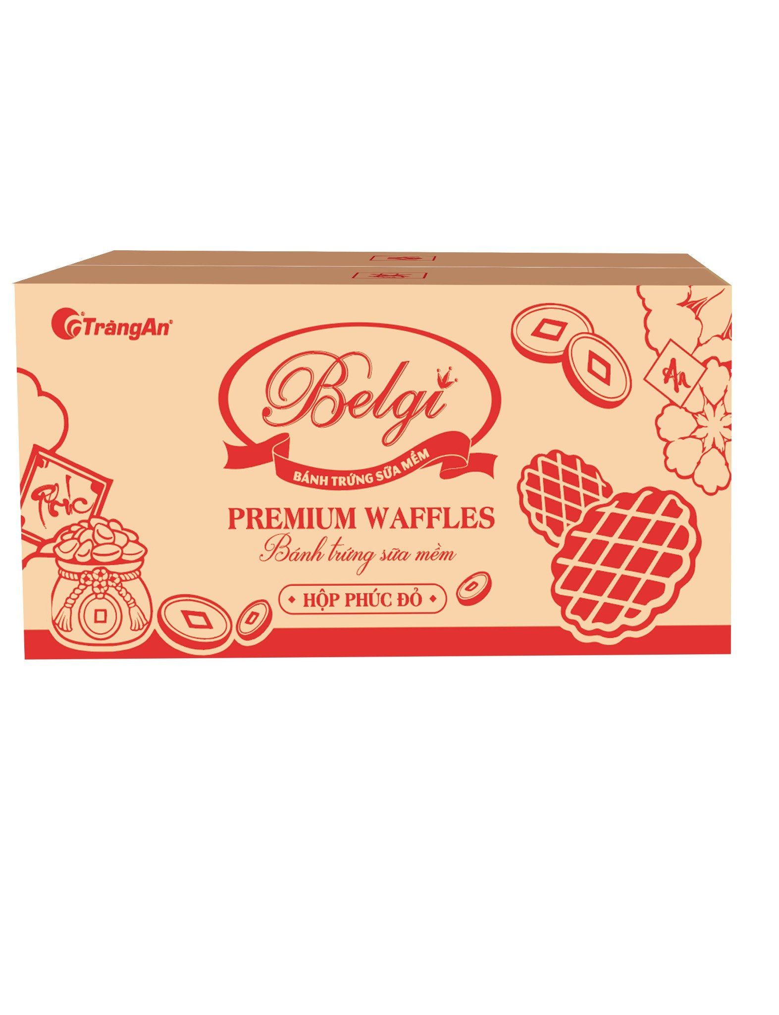  BÁNH BELGI TRỨNG SỮA MỀM 115G - màu đỏ (PHIÊN BẢN GIỚI HẠN TẾT 2026) 